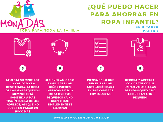 Tips ahorrar en ropa para niños