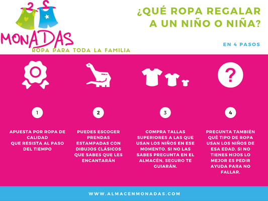Tips de ropa para niños para regalar