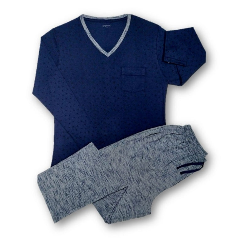 Pijama caballero algodón