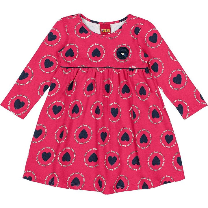 Vestido estampado corazón