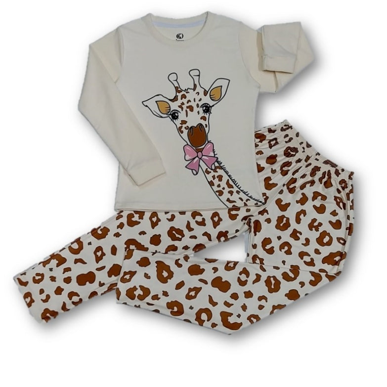Pijama polar niña jirafa