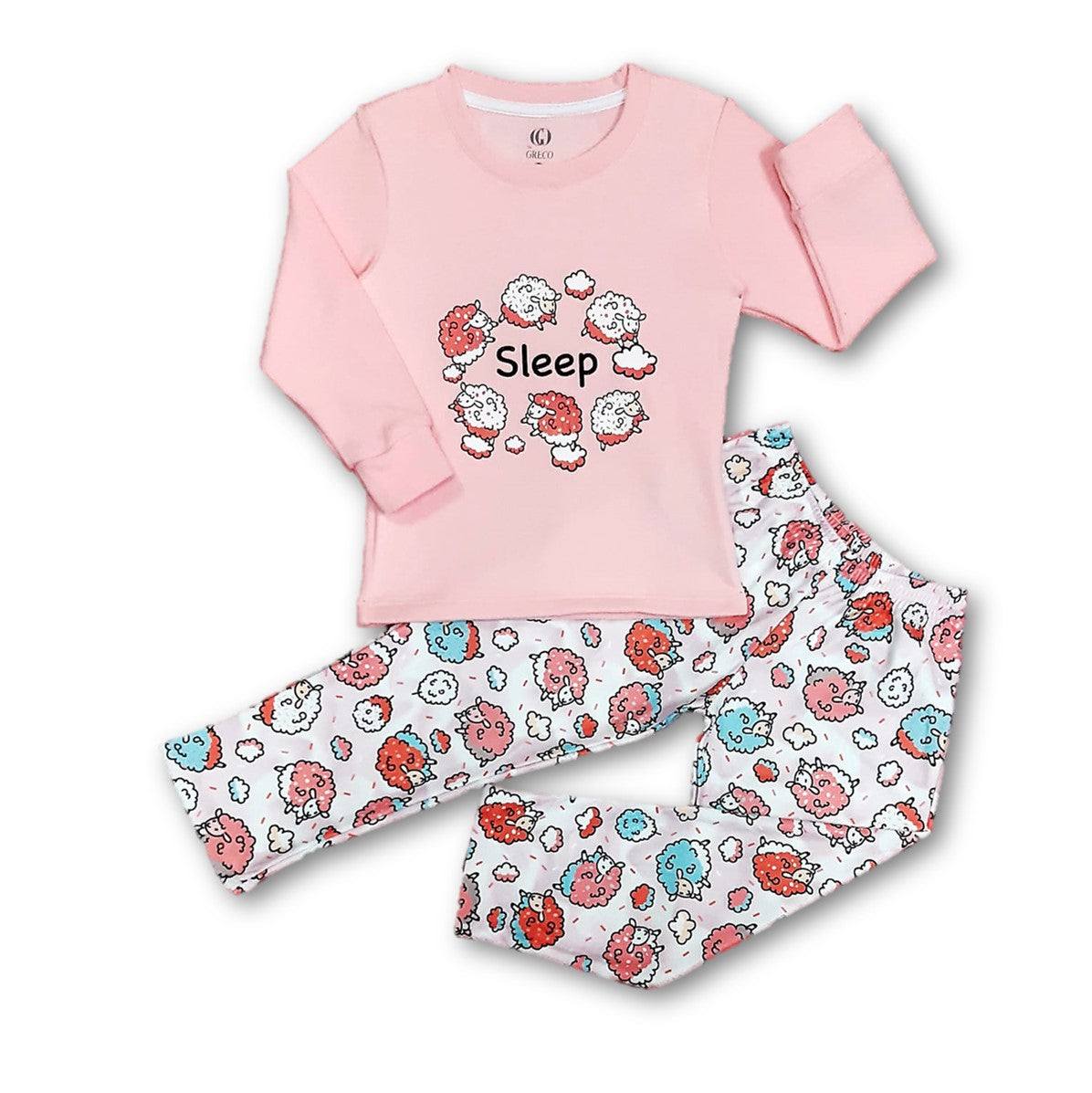 Pijama polar ovejas niña