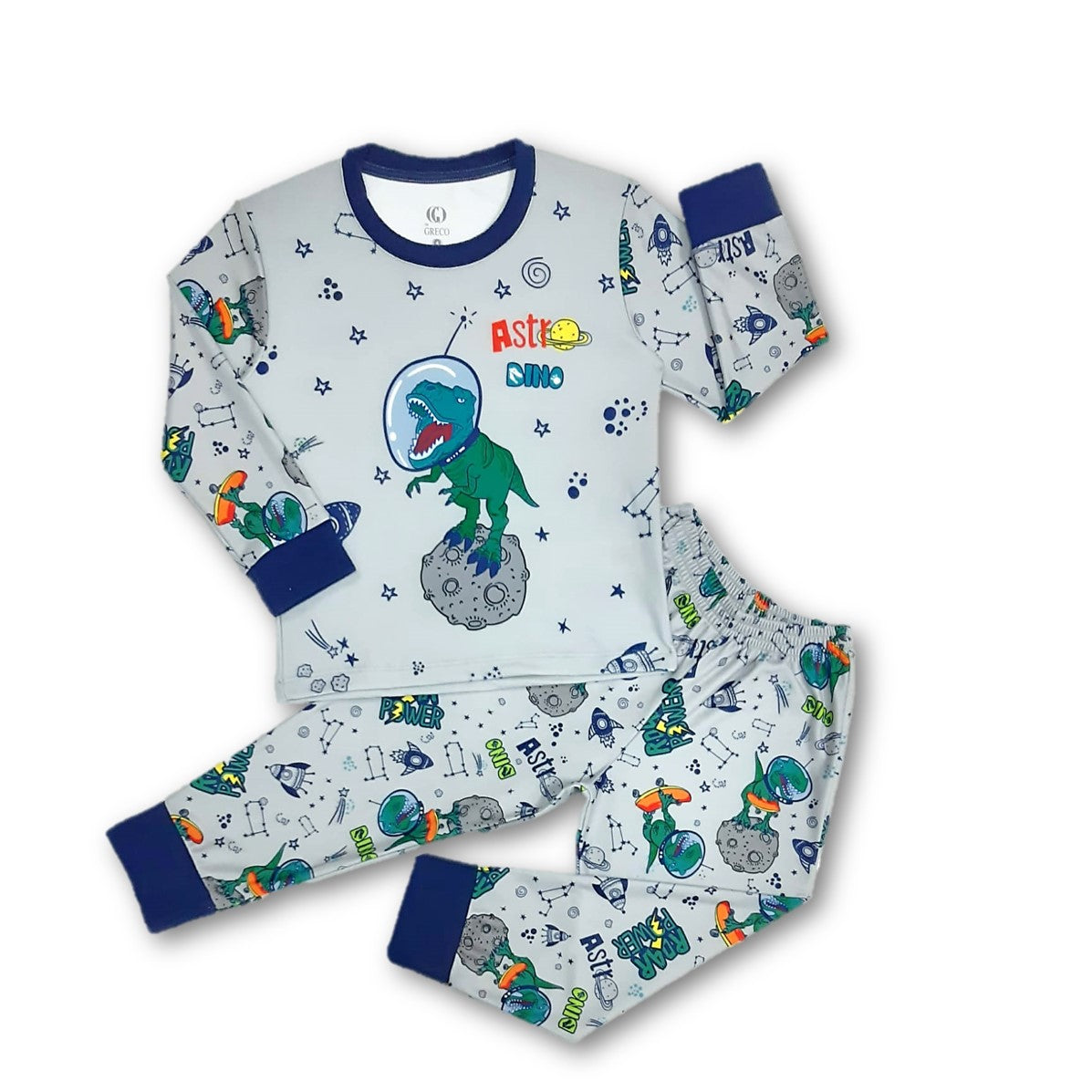 Pijama polar dinosaurios niño