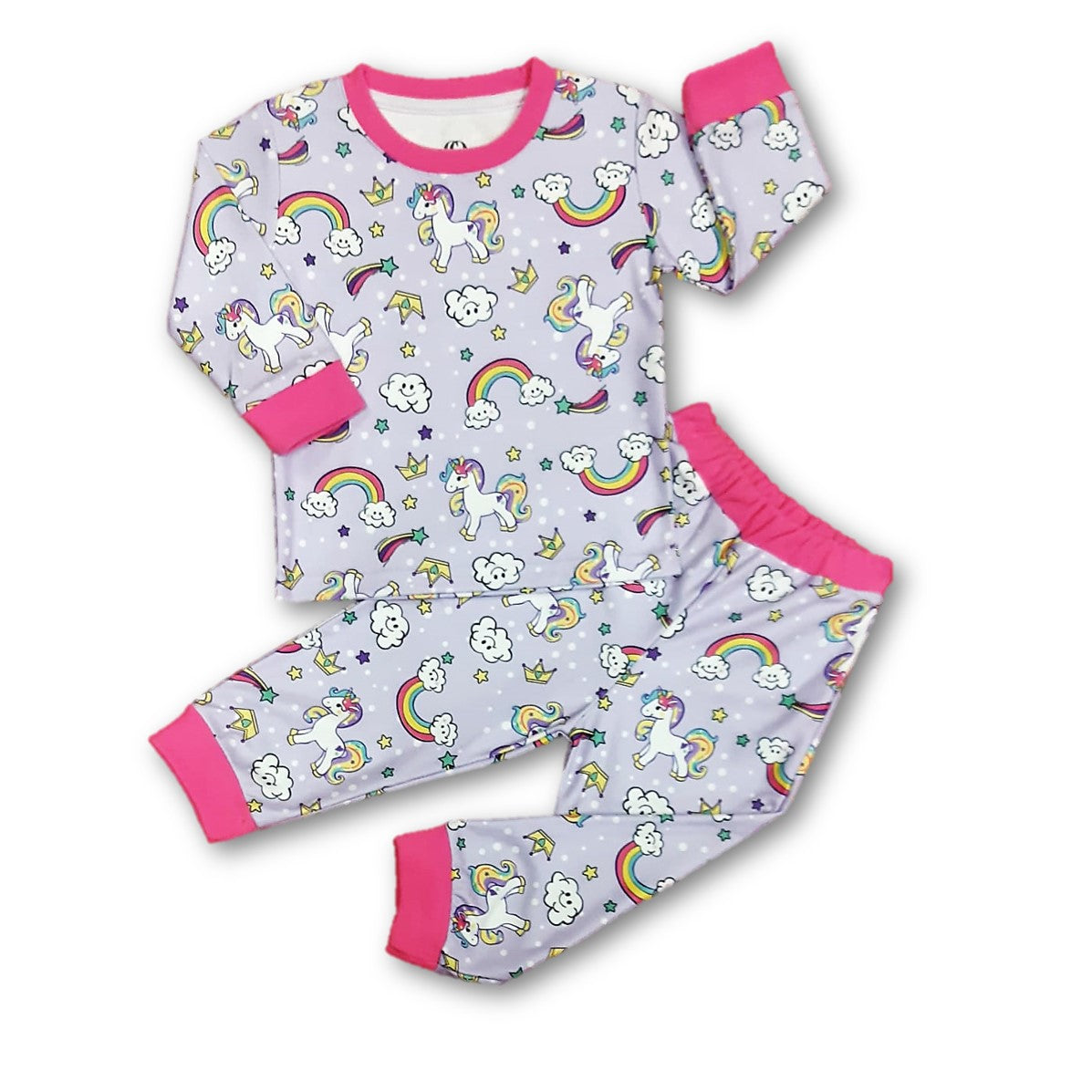 Pijama polar unicornios niña