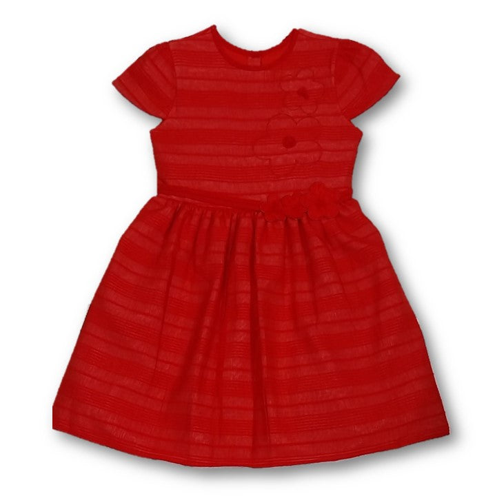 Vestido rojo semi-formal niña