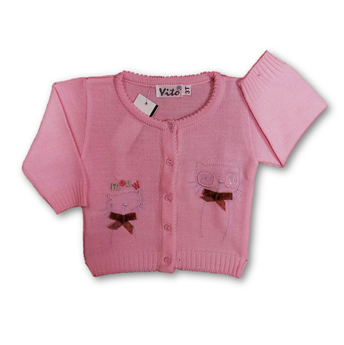 Saco rosa abierto bebé