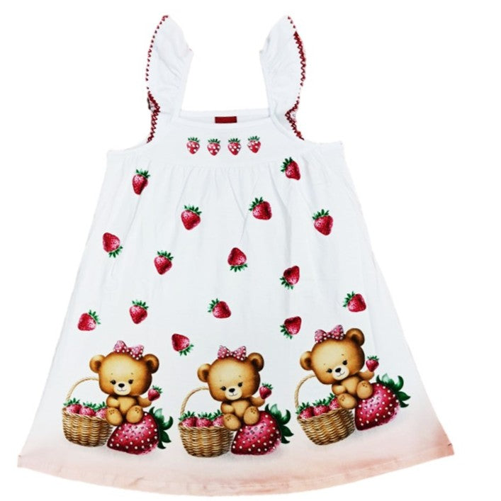 Vestido fresitas niña