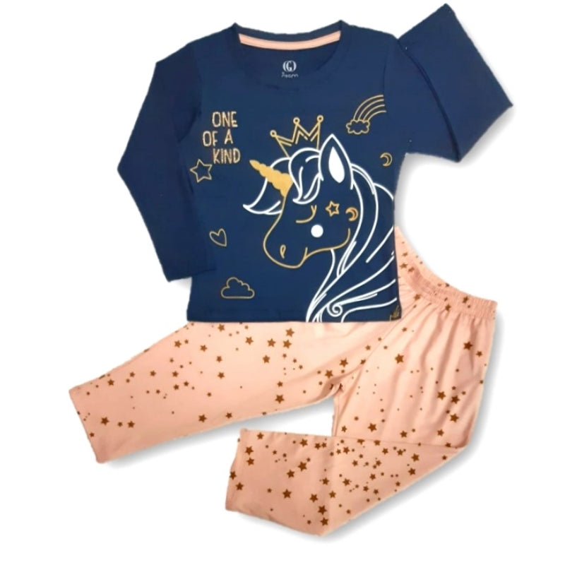 Pijama para niña unicornio