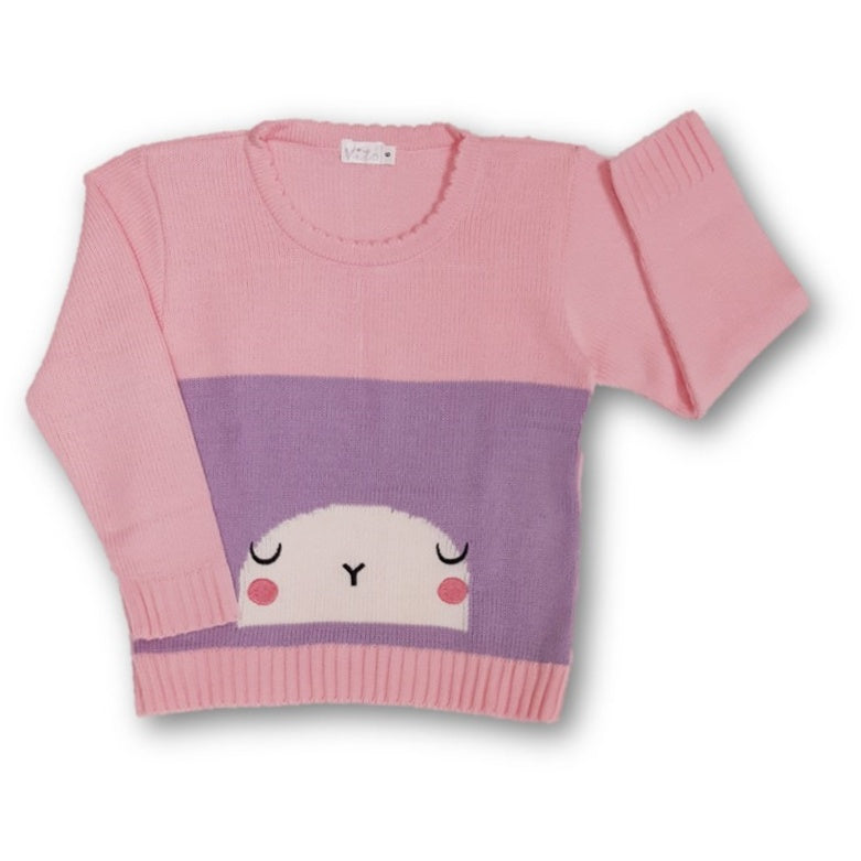 Saco niña cerrado lana