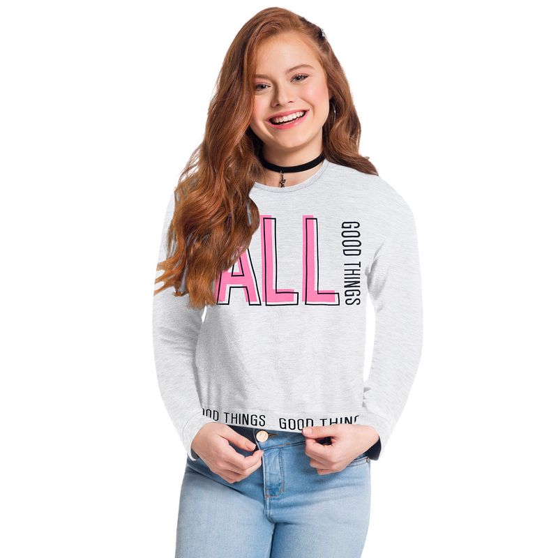 Buzo crop manga larga niña all