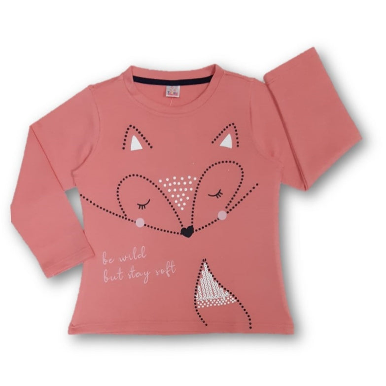 Buzo para niñas silueta zorro