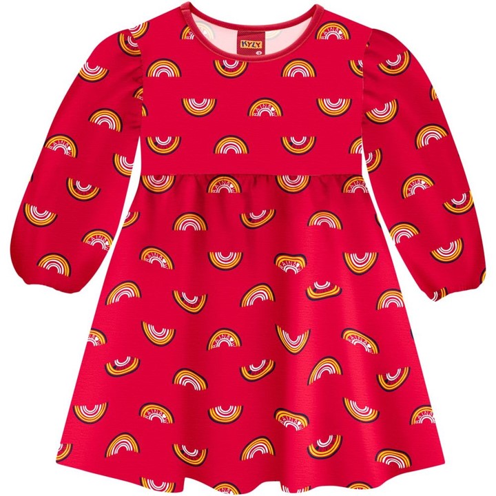 Vestido niñas arcoiris
