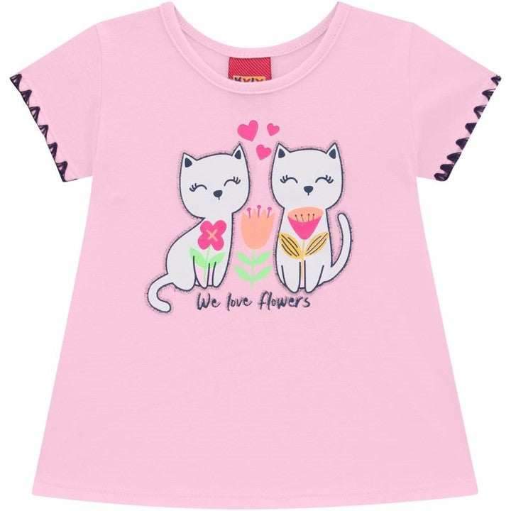 Conjunto niña gatitos