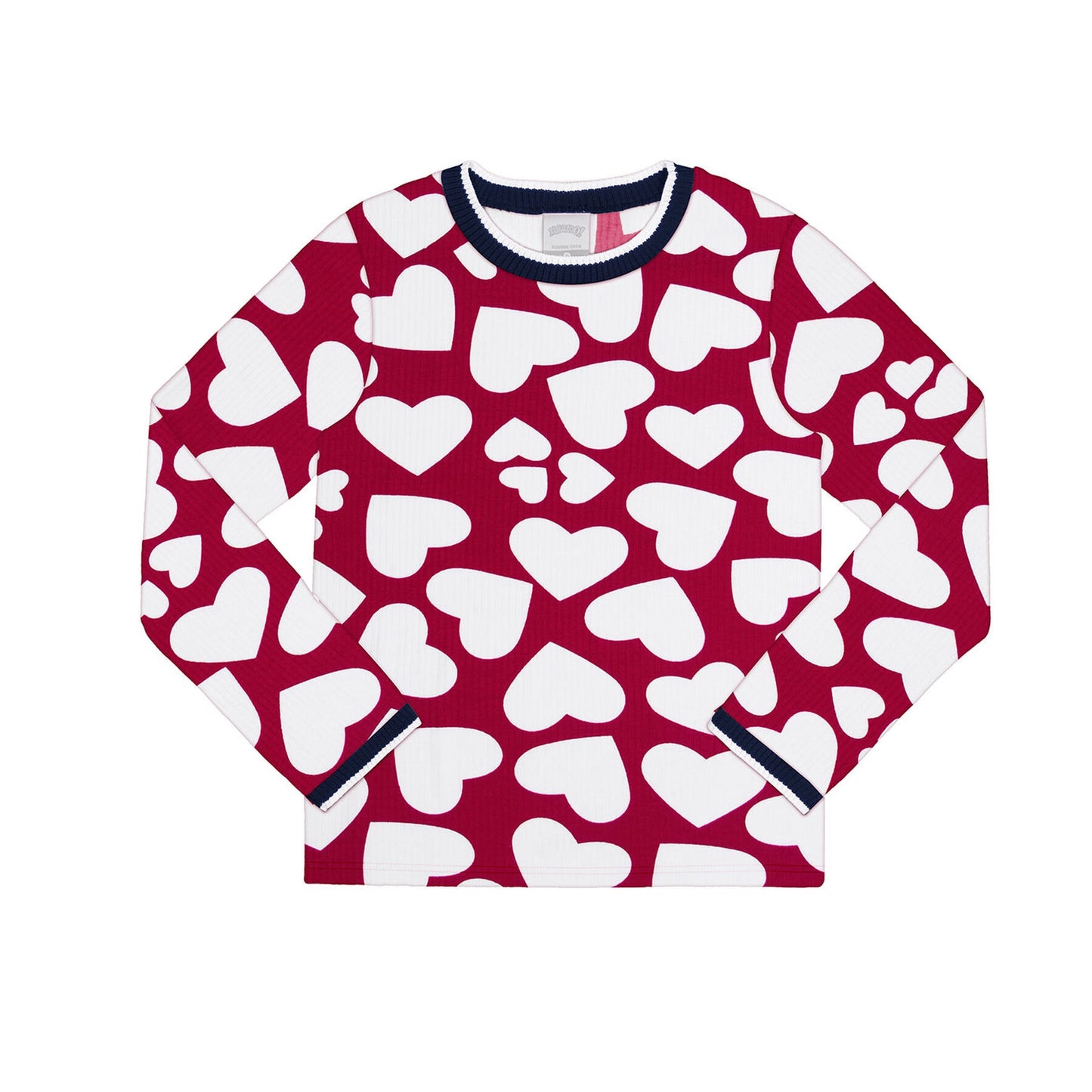 Camiseta niña corazones