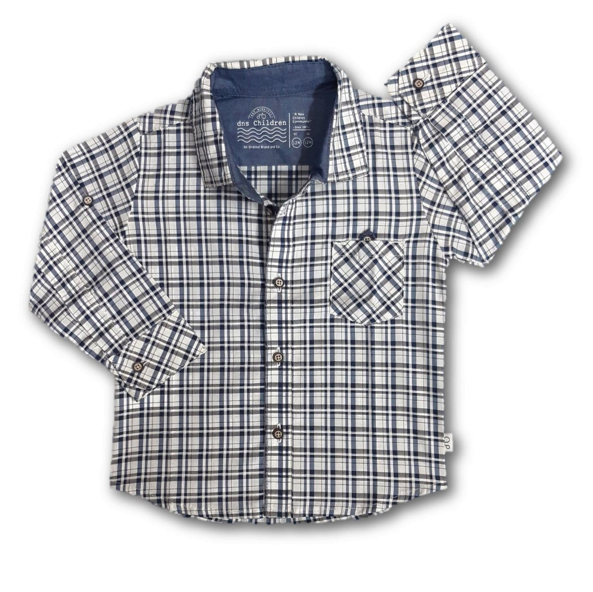 Camisa manga larga cuadros