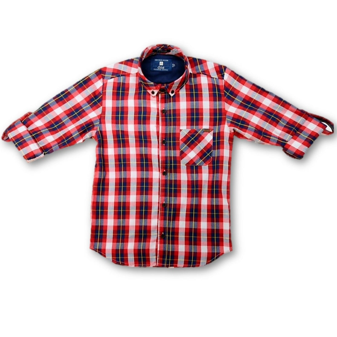 Camisa cuadros manga larga