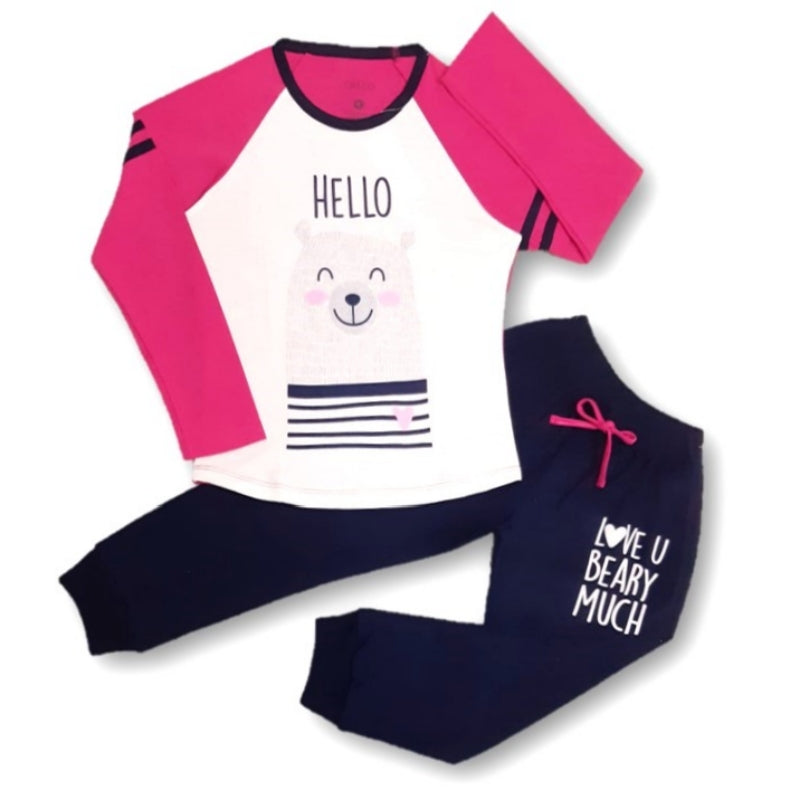 Pijama para niña hello