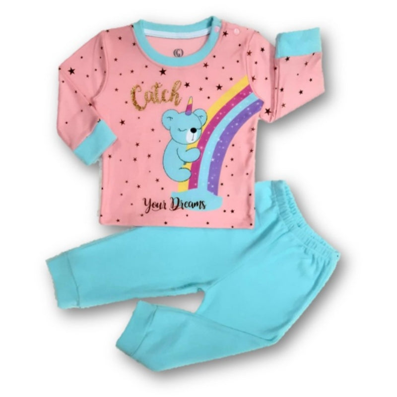 Pijama polar arcoiris