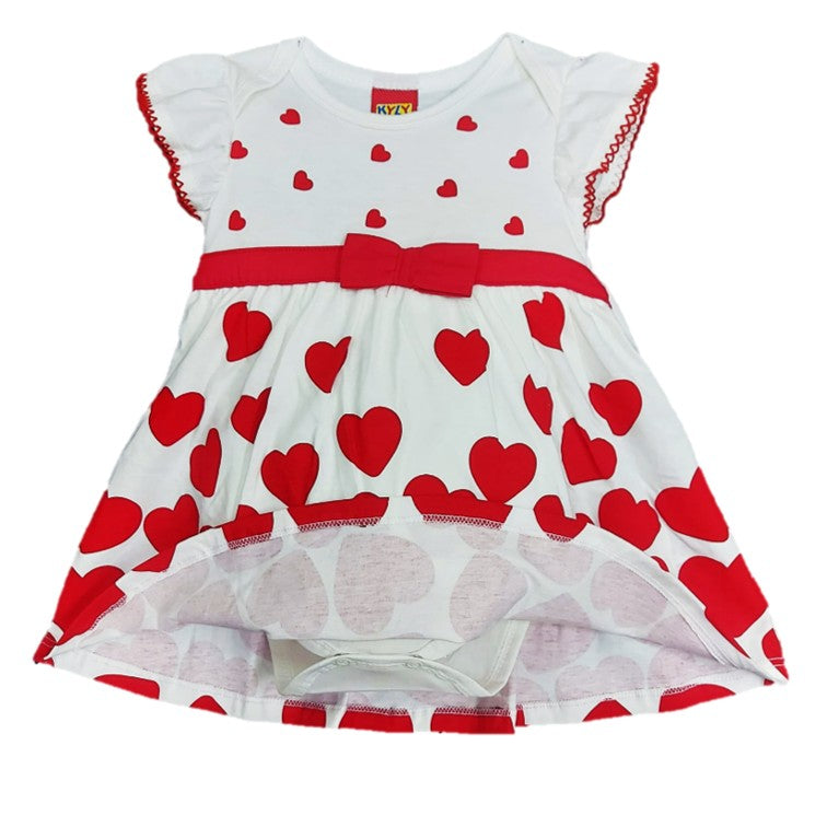 Vestido bebé corazones