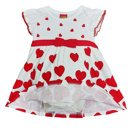 Vestido bebé corazones
