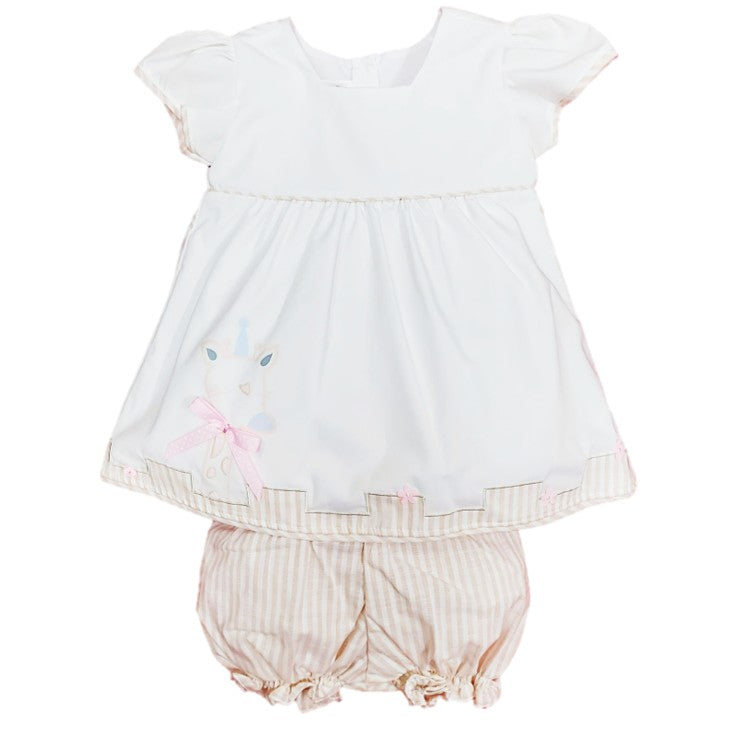 Vestido bebé jirafa