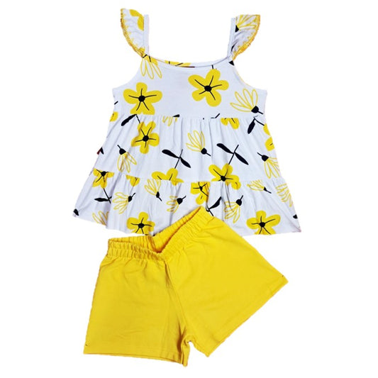 Conjunto flores amarillas