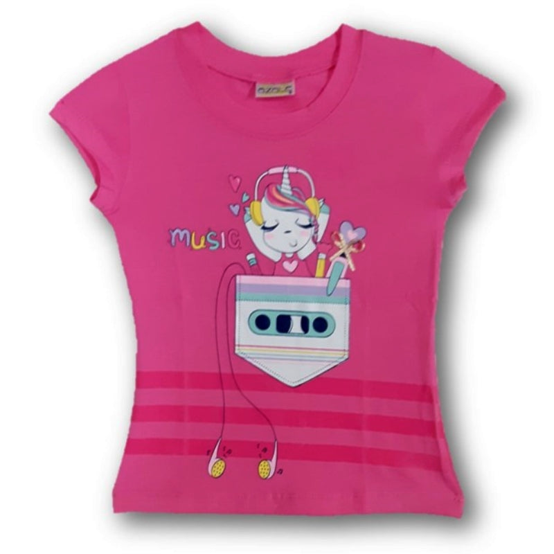 Camiseta para niña music