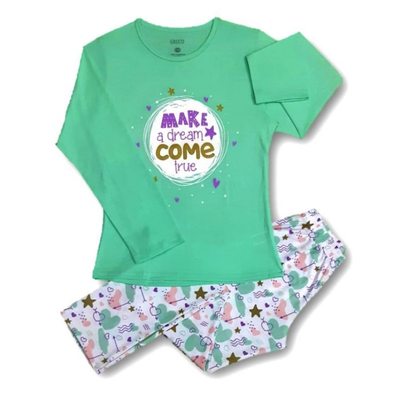 Pijama para niña Make a dream
